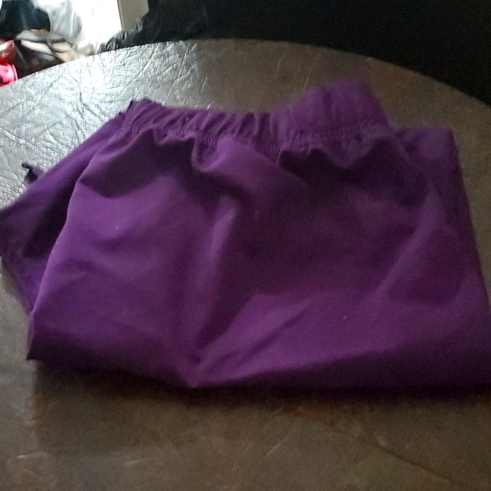 Women's purple scrub pants wore once